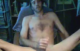 Mature man with big cock masturbates in front of the webcam